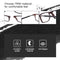 Anti Blue-ray Adjustable Neckband Magnetic Connecting Presbyopic Glasses, +1.50D(Black)