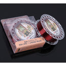 6.0C 0.405mm 8.15kg Nodules Tension 10.08kg Straight Line Tension 150m Strong Imported Raw Silk Nylon Fishing Line (Red)
