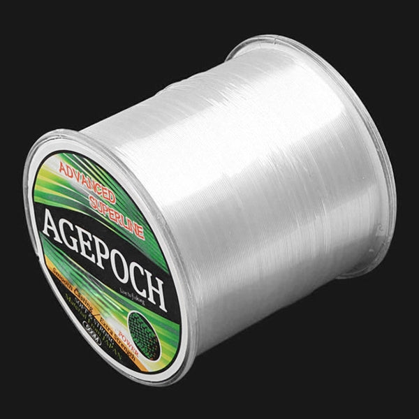 6.0# 0.40mm 15.5kg Tension 500m Extra Strong Imported Raw Silk Nylon Fishing Line (Transparent)