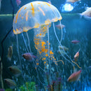 3 PCS Aquarium Articles Decoration Silicone Simulation Fluorescent Sucker Jellyfish, Size: 5*17cm(Orange)