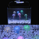 3 PCS Aquarium Articles Decoration Silicone Simulation Fluorescent Sucker Jellyfish, Size: 5*17cm(Blue)