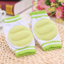One Pair Ventilated Children Baby Crawling Walking Knee Guard Elbow Guard Protecting Pads(Green)
