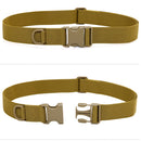 Outdoor Riding Hiking Sports Military Style Multifunctional Waist Belt(Khaki)