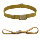 Outdoor Riding Hiking Sports Military Style Multifunctional Waist Belt(Khaki)