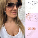2 PCS Fashionable And Simple Pearl Eyeglass Chain With Anti Slip And Anti Dropping Eyeglass Rope
