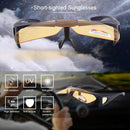Men Short-sighted Sunglasses Polarized Driving Night Vision Glasses, with Turn-up Dual-purpose Function