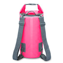 Outdoor Waterproof Dry Dual Shoulder Strap Bag Dry Sack, Capacity: 20L (Pink)