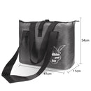 Outdoor Wear-resistant Waterproof Shoulder Bag Dry and Wet Separation Swimming Bag (Black)