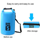 Outdoor Waterproof Single Shoulder Bag Dry Sack PVC Barrel Bag, Capacity: 10L (Black)