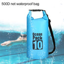 Outdoor Waterproof Single Shoulder Bag Dry Sack PVC Barrel Bag, Capacity: 10L (Black)