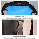 Outdoor Folding Double Shoulder Bag Dry Sack PVC Waterproof Backpack, Capacity: 25L (Orange)