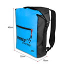 Outdoor Folding Double Shoulder Bag Dry Sack PVC Waterproof Backpack, Capacity: 25L (Pink)