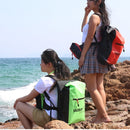 Outdoor Folding Double Shoulder Bag Dry Sack PVC Waterproof Backpack, Capacity: 25L (Green)