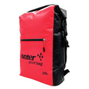 Outdoor Folding Double Shoulder Bag Dry Sack PVC Waterproof Backpack, Capacity: 25L (Red)