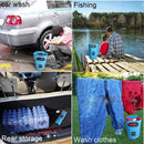 Outdoor Portable Folding Sink PVC Collapsible Bucket, Capacity: 15L (Rose Red)