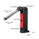 360 Rotation Car Work Maintenance Lamp Inspection Maintenance Light Emergency Charging Lamp(Red)