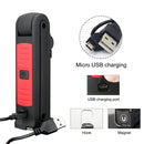 360 Rotation Car Work Maintenance Lamp Inspection Maintenance Light Emergency Charging Lamp(Red)