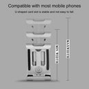 Universal Non-rotatable Aluminum Alloy Fixing Frame Motorcycle Bicycle Mobile Phone Holder (Titanium Color)