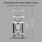 Universal Non-rotatable Aluminum Alloy Fixing Frame Motorcycle Bicycle Mobile Phone Holder (Titanium Color)