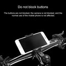 Universal Non-rotatable Aluminum Alloy Fixing Frame Motorcycle Bicycle Mobile Phone Holder (Titanium Color)