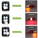 Bicycle Tail Light Intelligent Wireless Remote Control Turn Signal Warning Light(White)