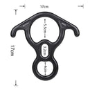 XINDA XD8602 Climbing Rescue Figure 8 Descender with Bent-ear Rappelling Gear Belay Device(Red)