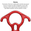 XINDA XD8602 Climbing Rescue Figure 8 Descender with Bent-ear Rappelling Gear Belay Device(Red)