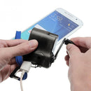Outdoor Emergency Portable Hand Power Dynamo Hand Crank USB Charging Charger(Black)