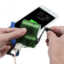 Outdoor Emergency Portable Hand Power Dynamo Hand Crank USB Charging Charger (Green)
