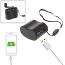Outdoor Emergency Portable Hand Power Dynamo Hand Crank USB Charging Charger (Green)