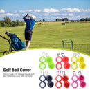2 PCS Golf Silicone Double-ball Protective Sleeve(Pink)