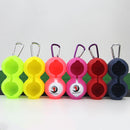 2 PCS Golf Silicone Double-ball Protective Sleeve (Red)