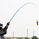 37cm Portable Telescopic Sea Fishing Rod Mini Fishing Pole, Extended Length : 2.3m, Black Clip Reel Seat