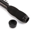 36cm Portable Telescopic Sea Fishing Rod Mini Fishing Pole, Extended Length : 2.1m, Black Tube-type Reel Seat