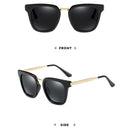 Men Fashion UV400 Polarized Sunglasses (Black + Grey)