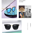 Men Fashion UV400 Polarized Sunglasses (Black + Grey)