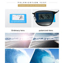 Men Fashion UV400 Square Frame Polarized Sunglasses (Gold & Black + Grey)