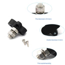 Single Heavy-Duty Terminal Studs Black M10 Bus Bar for Car / RV / Boat