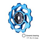 ZTTO 11T 4/5/6 MM Bicycle Derailleur Ceramic Bearing Bicycle Accessories (Blue)