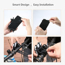 Floveme Universal Bicycle Mobile Phone Holder, Suitable for 4.0-6.3 inch Mobile Phones, For iPhone, Samsung, Huawei, Xiaomi, Lenovo, Sony, HTC and Other Smartphones(Black)