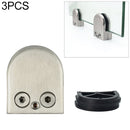 3 PCS 8-12mm Flat Bottom Matte Polished 201 Stainless Steel Fixed Clip Railing Glass Wood Layer Board Clamp Bracket