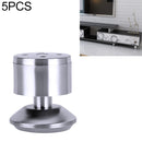 5 PCS Stainless Steel Wire Drawing Thickened Column Sofa Furniture Cabinet Foot, Height: 60mm