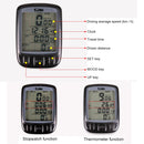 SUNDING 563C Bike Bicycle Waterproof Wireless LCD Screen Luminous Mileage Speedometer Odometer, English Version (Blue)