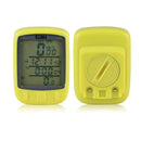 SUNDING 563C Bike Bicycle Waterproof Wireless LCD Screen Luminous Mileage Speedometer Odometer, English Version (Yellow)