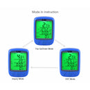 SUNDING 563C Bike Bicycle Waterproof Wireless LCD Screen Luminous Mileage Speedometer Odometer, Chinese Version (Black)