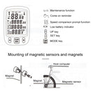 SUNDING 563C Bike Bicycle Waterproof Wireless LCD Screen Luminous Mileage Speedometer Odometer, Chinese Version (Black)