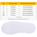 Fashion PVC Non-slip Waterproof Thick-soled Shoe Cover Size: L(White)