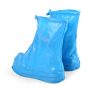 Fashion Children PVC Non-slip Waterproof Thick-soled Shoe Cover Size: L(Baby Blue)