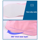 Fashion Children PVC Non-slip Waterproof Thick-soled Shoe Cover Size: L(Baby Blue)