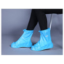 Fashion Children PVC Non-slip Waterproof Thick-soled Shoe Cover Size: L(Baby Blue)
